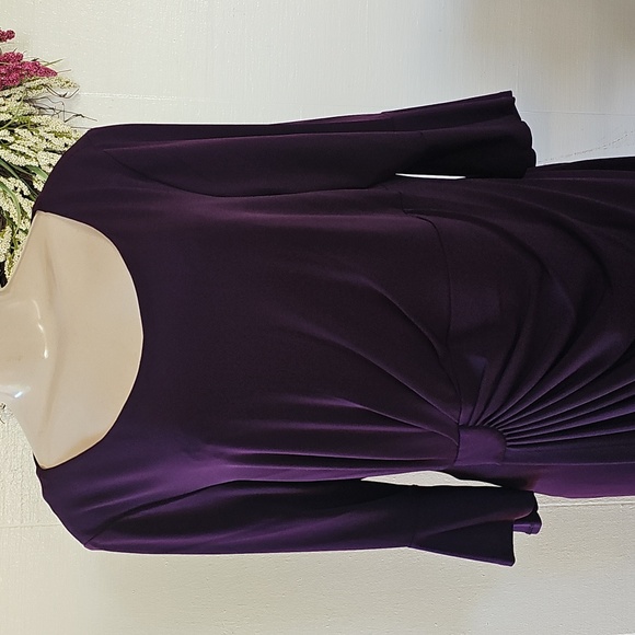 Connected Apparel Women's Dress Purple Size 14W - Picture 9 of 9